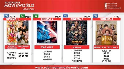robinsons magnolia movie schedule